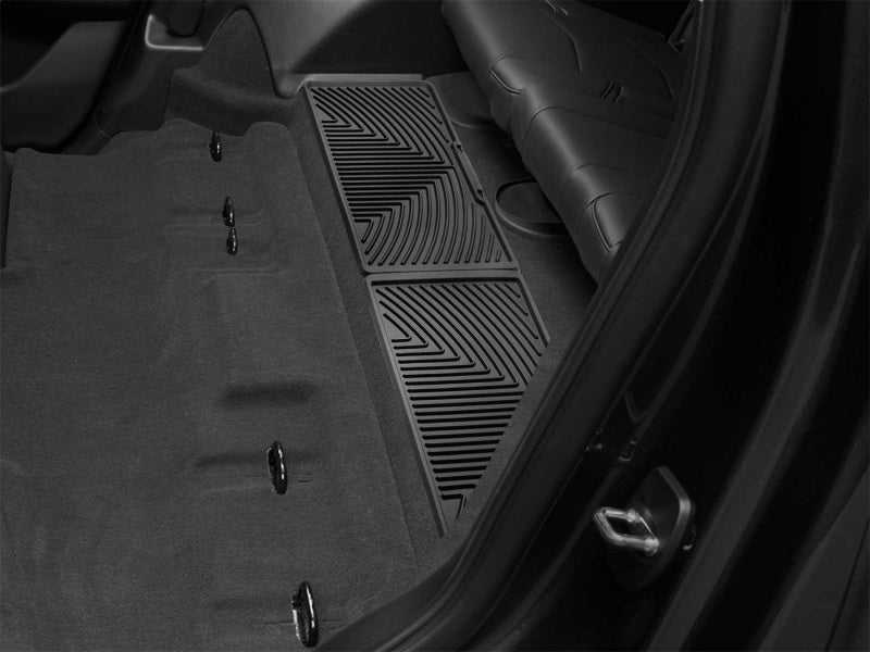 WeatherTech 2015+ Chevrolet Tahoe Rear Rubber Mats - Black Secondary image