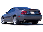 Borla 99-04 Ford Mustang Cobra 4.6L/5.4L V8 MT RWD ATAK SS Catback Exhaust on a sleek gray Mustang