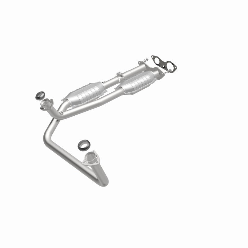 MagnaFlow Conv DF GM Truck/Suv Dual Outlet 96 with stainless steel.