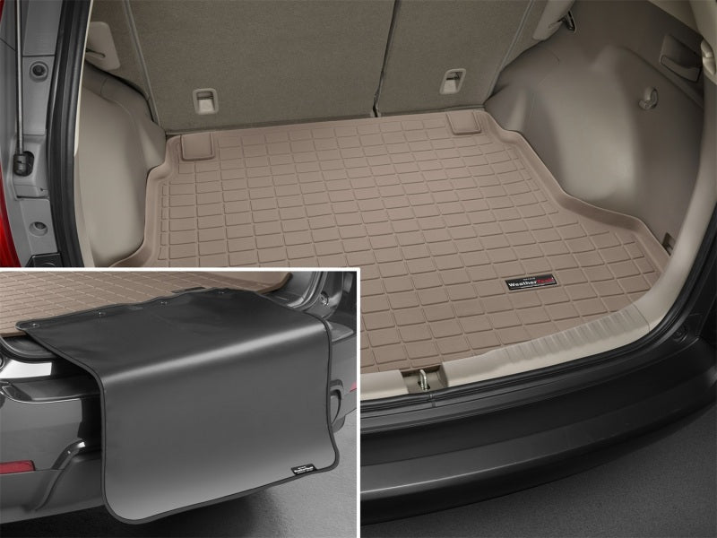 WeatherTech 12+ Honda CR-V Cargo Liner w/ Bumper Protector - Tan Secondary image