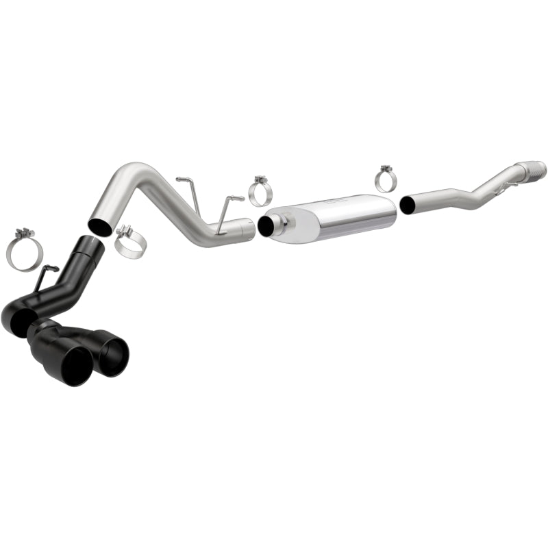 MagnaFlow CatBack 14-18 GMC Sierra 1500 V8-6.2L Polished Stainless Exhaust w/ Black Coated Tips Secondary image