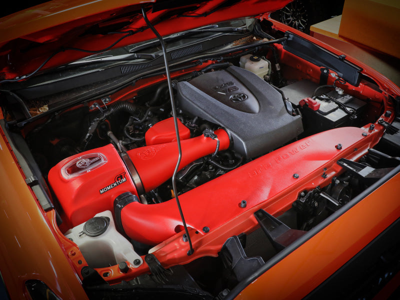 aFe 16-23 Toyota Tacoma V6 3.5L Momentum GT Red Edition Cold Air Intake System w/ Pro DRY S Filter Secondary image