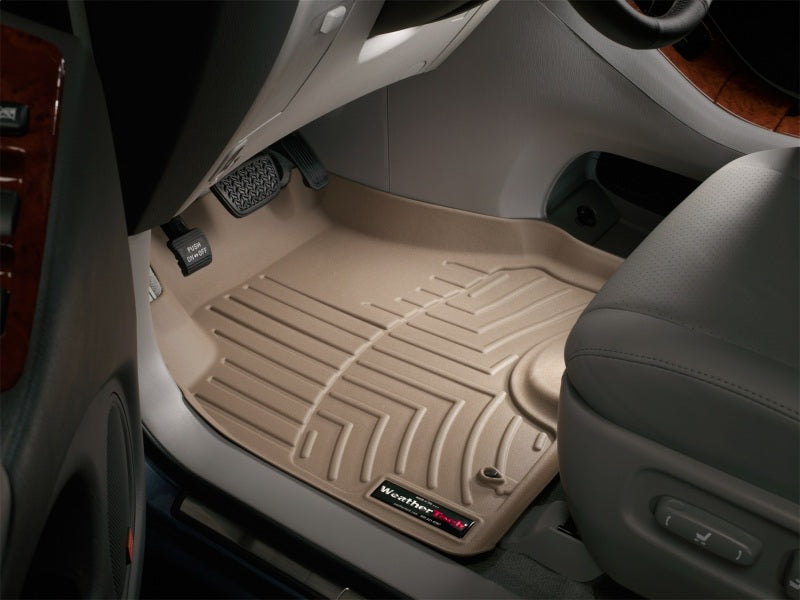 WeatherTech 04-06 Lexus RX330 Front FloorLiner - Tan in vehicle