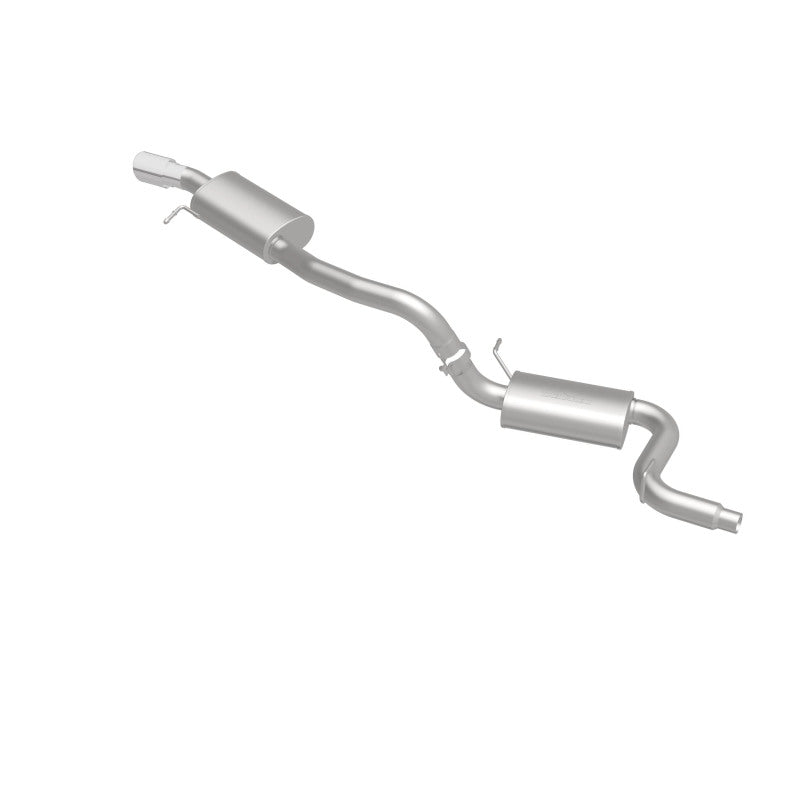 MagnaFlow Sys C/B 15-16 Volkswagen Passat 1.8L SS 3in Single Rear Ext 4in Tip exhaust system for performance upgrades.
