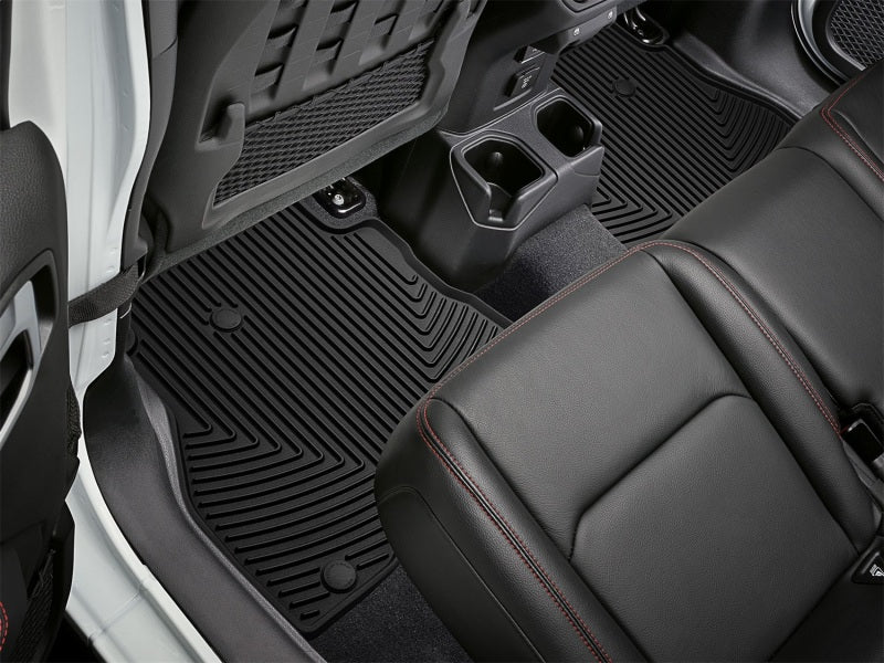 WeatherTech 2020+ Jeep Gladiator Rear Rubber Mats - Black Secondary image