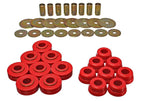 Energy Suspension Nissan/Datsun Red Body Mount Set for offroad performance upgrades