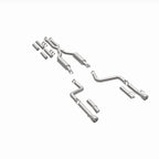 MagnaFlow 2017+ Dodge Charger 409 SS Polished 3in Quad Tips Cat-Back Exhaust components and kit layout