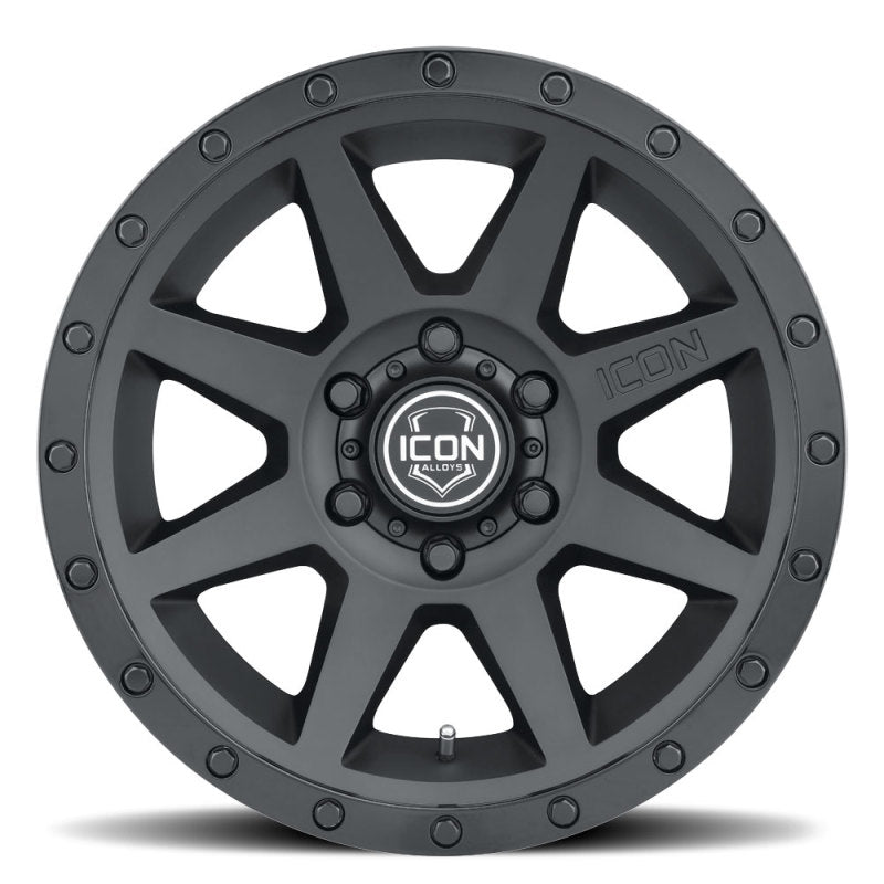 ICON Rebound 17x8.5 6x135 6mm Offset 5in BS 87.1mm Bore Double Black Wheel Secondary image