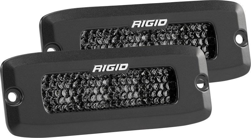 Rigid Industries SR-Q Series PRO Midnight Edition - Spot - Diffused - Pair for offroad lighting and performance upgrades.