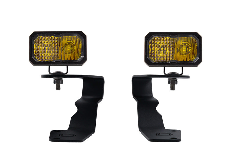 Diode Dynamics 15-21 Subaru WRX/STi Pro Stage Series 2in LED Ditch Light Kit - Yellow Combo Secondary image