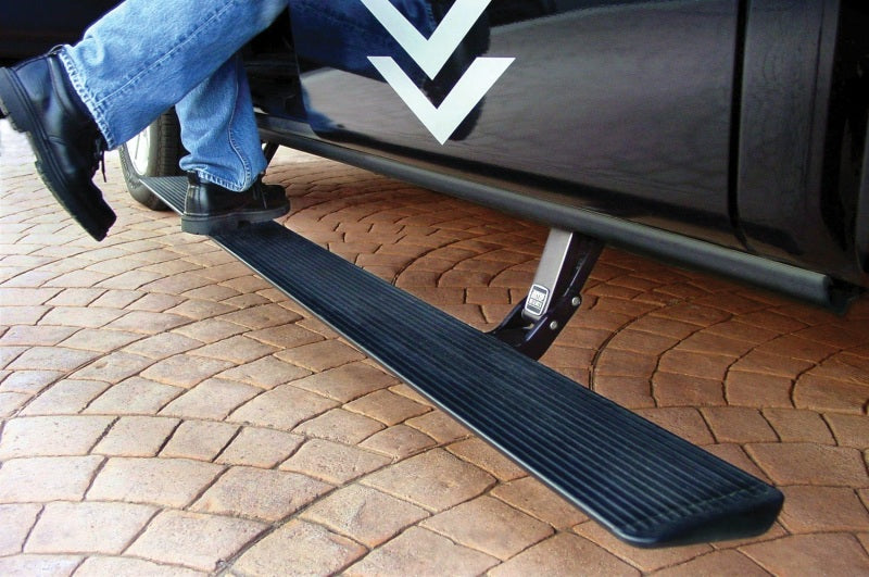 AMP Research 2004-2008 Ford F150 All Cabs PowerStep - Black for easier truck access with offroad performance upgrades.