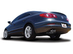 Borla 07-12 VW Passat / CC 2.0L AT/MT FWD Sport SS Catback Exhaust on a sleek black car rear view.