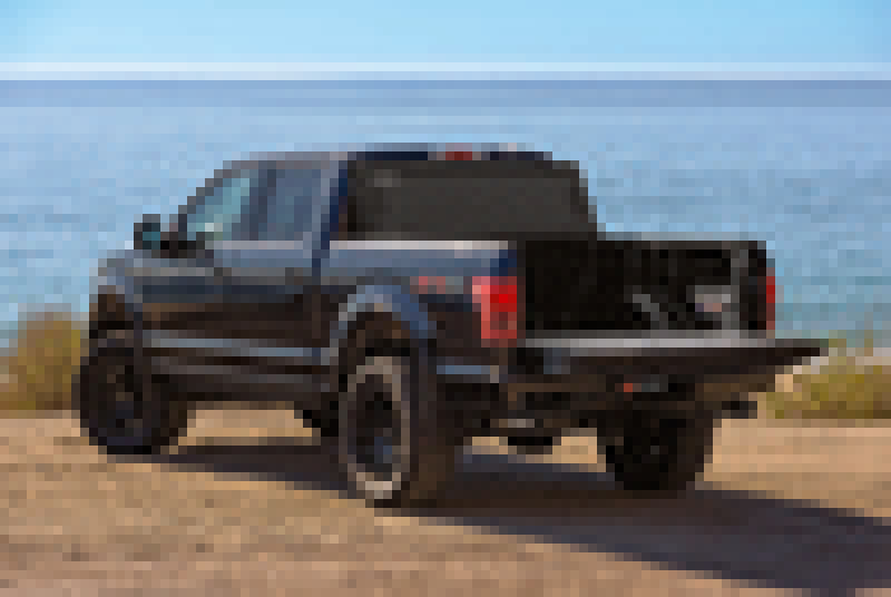 BAK 04-14 Ford F-150 6ft 6in Bed BAKFlip MX4 Matte Finish on truck by the beach.
