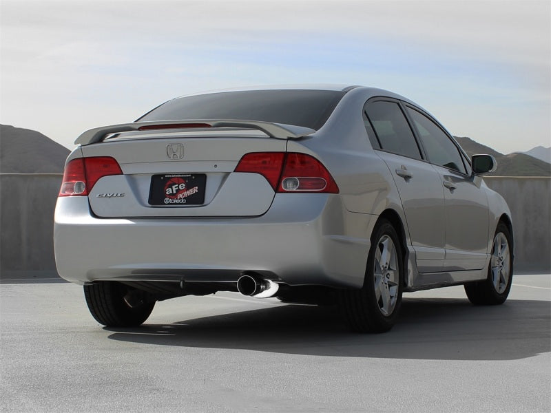 aFe Takeda Exhaust 2.5in Dia 304SS Axle-Back w/Polished Tip 06-11 Honda Civic EX Sedan L4 1.8L Secondary image