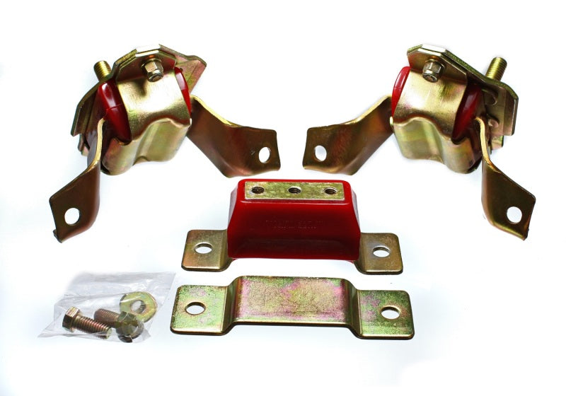 Energy Suspension 84-95 Ford Mustang 5.0 (302c.i.) V8 Red Motor & Transmission Mount Set for performance upgrades