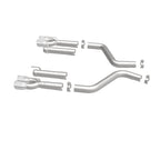 MagnaFlow Axle-Back, SS, 3in, Quad Split Rear 3.5 Tips 2015 Dodge Challenger incl SRT Hellcat exhaust system components