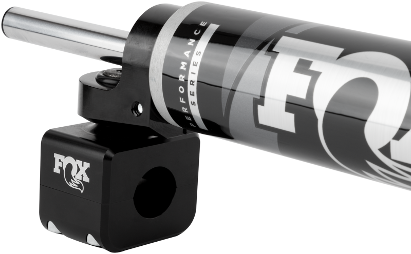 Fox 08-16 Ford Superduty 2.0 Performance Series 8.2in. TS Stabilizer with axle mount for offroad performance upgrades.
