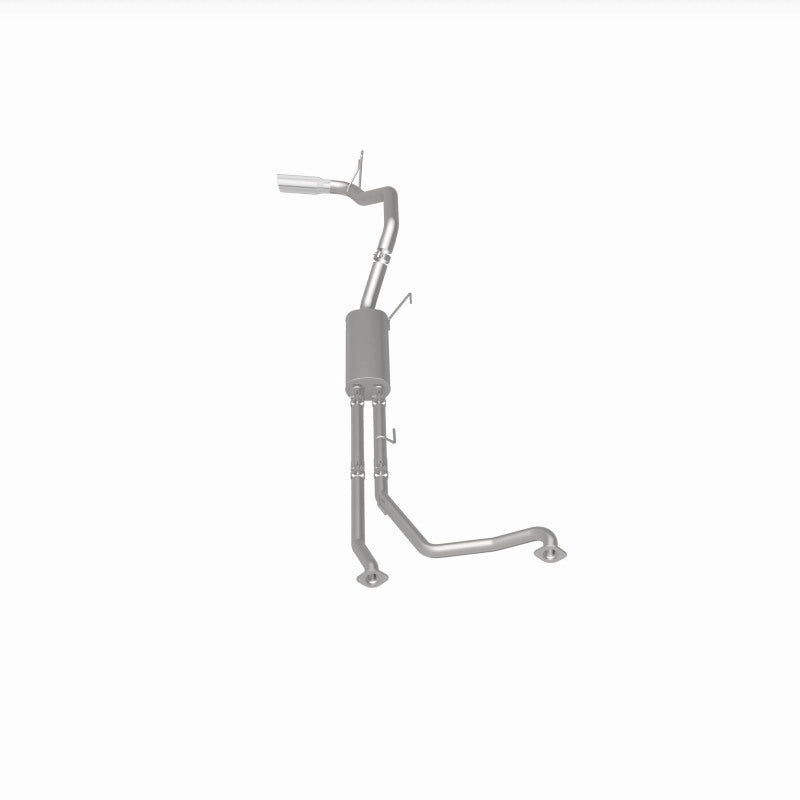 MagnaFlow CatBack 07-15 Nissan Titan V8 LGAS/LFLEX Single MF Polished Stainless Exhaust for performance upgrades