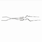 MagnaFlow Sys C/B 64-66 Ford Mustang 2.5inch exhaust system