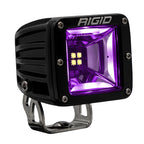 Rigid Industries Radiance+ Scene RGBW Surface Mount - Pair in purple light for offroad performance upgrades.