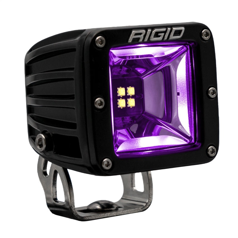 Rigid Industries Radiance+ Scene RGBW Surface Mount - Pair in purple light for offroad performance upgrades.
