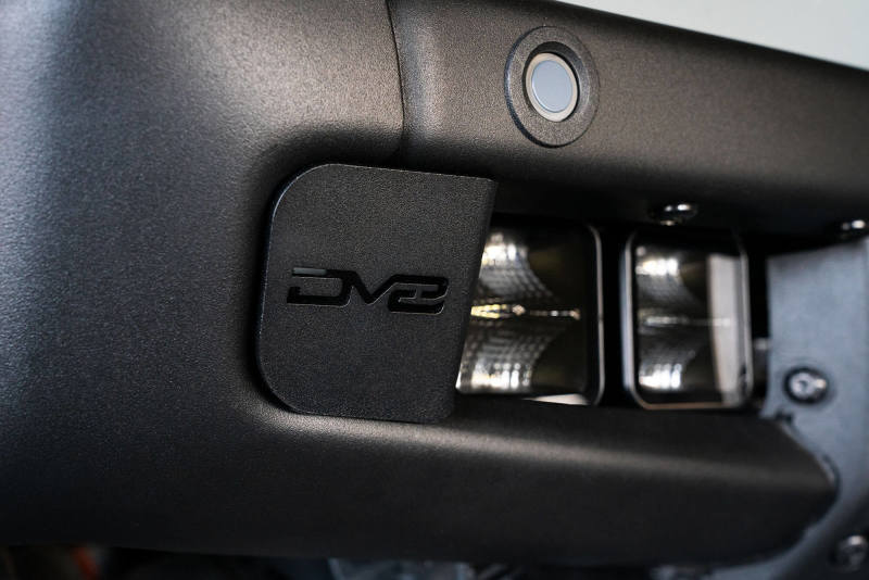 DV8 Offroad 21-22 Ford Bronco Factory Bumper Pocket Light Mount (Pair) 3in LED Pod Lights close-up view.