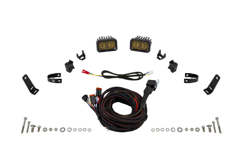 Diode Dynamics Stage Series 1 In Roll Bar Chase Light Kit SSC2 Sport - Yellow (Pair) Secondary image