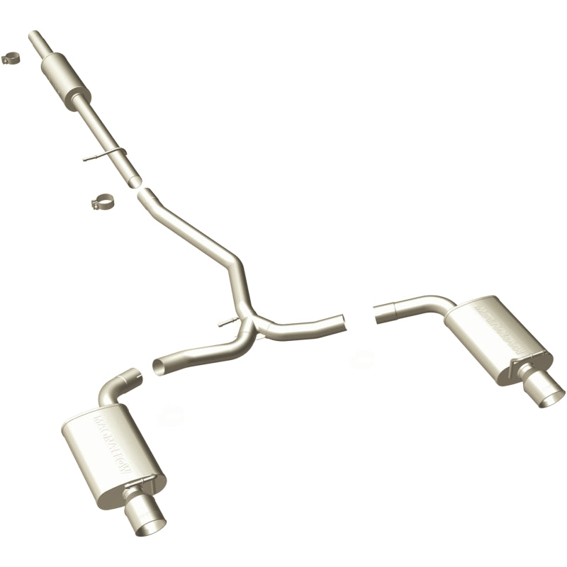 MagnaFlow 11-13 Ford Explorer V6 3.5L SS Catback Exhaust Dual Split Rear Exit w/ 3.5in SS Tips Secondary image