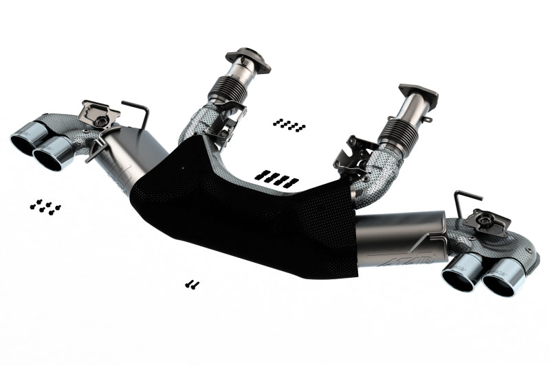 Borla 2020 Chevrolet Corvette C8 6.2L ATAK 3in Exhaust System Dual Round A/C Tips 4inx 4.75in Main image
