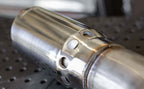 MagnaFlow 08-17 Ford F-250/F-350/F-450 6.4L/6.7L DPF-Back SS 5in Single Passenger Side Rear Exit exhaust system closeup