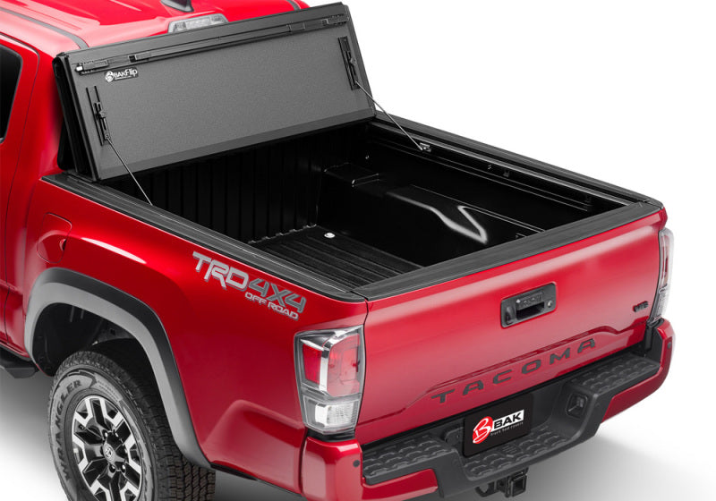 BAK 2024 Toyota Tacoma 6ft Bed BAKFlip MX4 Bed Cover on truck