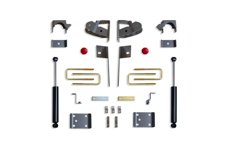 MaxTrac 2019+ GM C/K1500 2WD/4WD 5in Rear Adj. Lowering Flip Kit parts and components