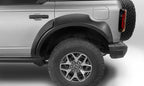 Bushwacker 2021+ Ford Bronco 4-Door Extend-A-Flares 4pc - Black on offroad truck