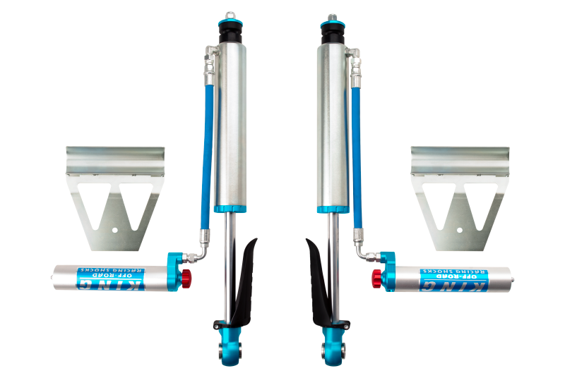 King Shocks 2008+ Toyota Land Cruiser 200 Rear 2.5 Dia Remote Res Shock w/Adjuster (Pair) and mount brackets