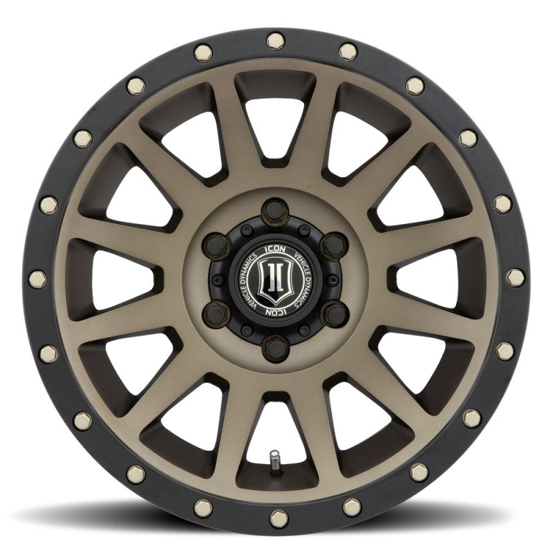 ICON Compression 18x9 6x5.5 0mm Offset 5in BS Bronze Wheel Secondary image