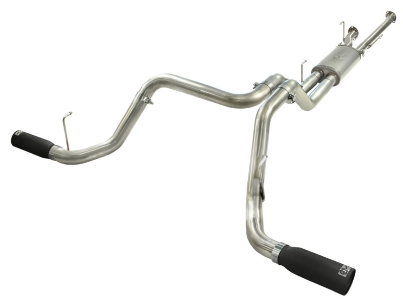 aFe MACHForce XP 2-1/2in to 3in 409 SS Cat-Back Exhaust w/ Black Tips 10-17 Toyota Tundra V8 5.7L Secondary image
