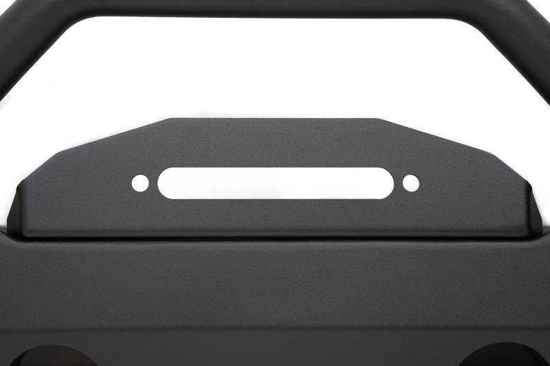 DV8 Offroad 07-23 Jeep Wrangler JK/JL & Gladiator JT FS-15 Series Front Bumper close-up, designed for offroad performance.