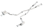 Borla 2015 Jeep Grand Cherokee SRT8 ATAK Dual Round Rolled Exit Catback Exhaust system for performance upgrades.