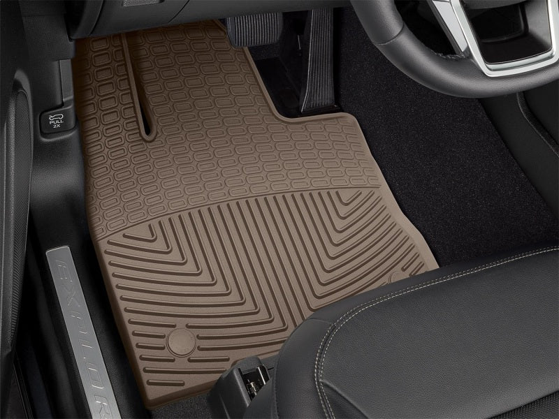 WeatherTech 2020+ Ford Explorer Front Rubber Mats - Tan Secondary image
