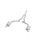 MagnaFlow Cat Back, SS, 2.5in, Street, Dual Split Polished 4.5in Tips 2015 Ford Mustang Ecoboost exhaust system