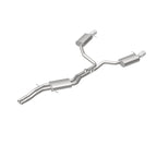 MagnaFlow Sys C/B 12-15 Audi A6 / A7 3.0L V6 SS 2.5in Dual Split Rear Ext 4in Tips exhaust system image.