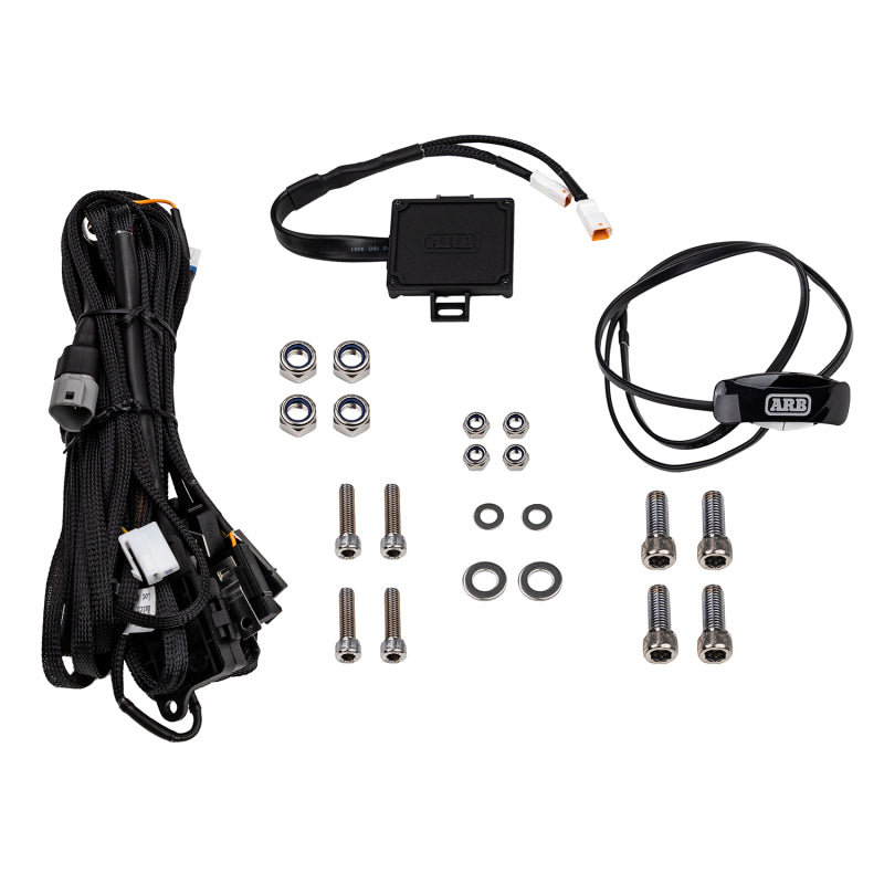 ARB Intensity IQ Driving Lights wiring harness and accessories
