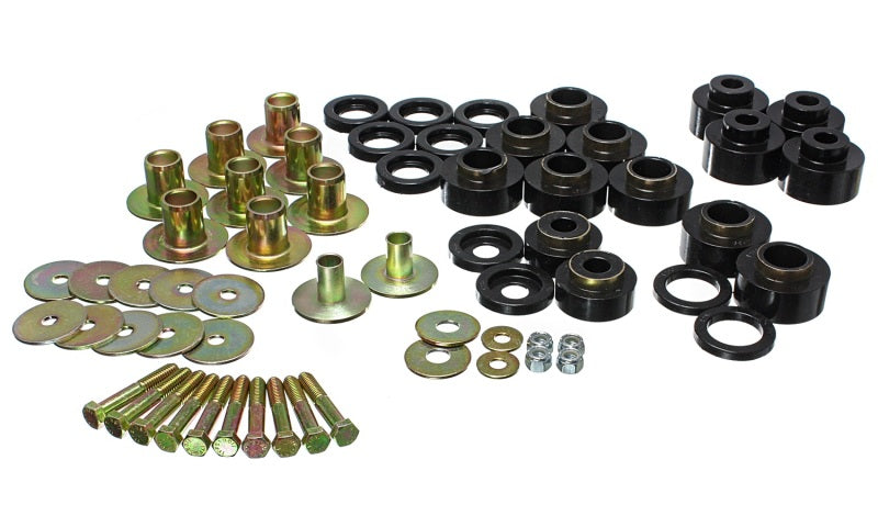 Energy Suspension 68-72 Chevy Chevelle/Monte Carlo/Malibu/El Camino Black Body Mount Set Secondary image
