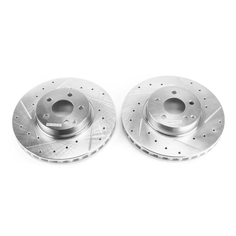 Power Stop 2014 Mercedes-Benz C300 Front Evolution Drilled & Slotted Rotors - Pair Secondary image