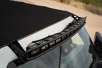 DV8 21+ Ford Bronco Curved Light Bracket for 12 3in. Pod Lights mounted on vehicle roof for offroad lighting.