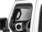 WeatherTech 20-23 Jeep Gladiator Side Window Deflectors - Dark Smoke installed view