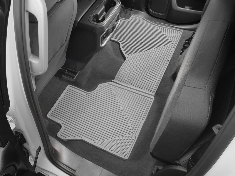 WeatherTech 2019+ Chevrolet Silverado 1500 Rear Rubber Mats - Grey Secondary image