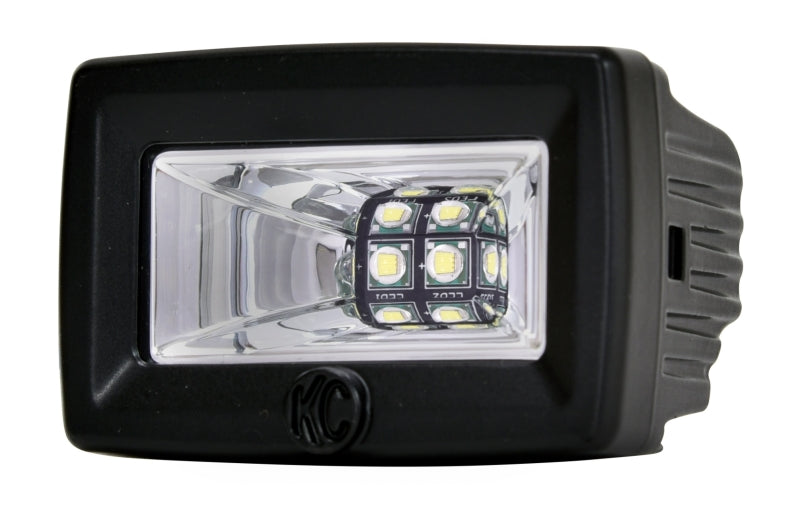 KC HiLiTES C-Series C2 LED 2in. Backup Area Flood Light 20w - Black
