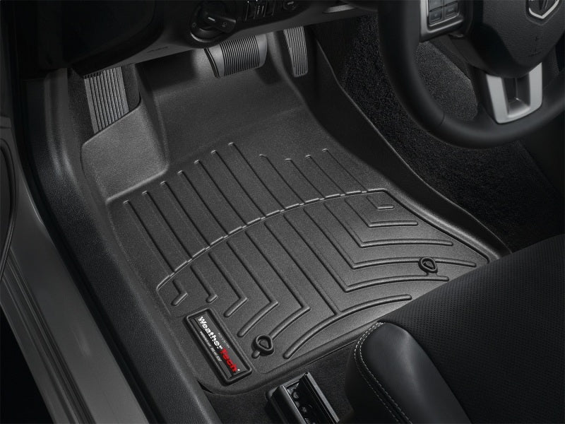 WeatherTech 11+ Dodge Charger Front FloorLiner - Black in vehicle interior
