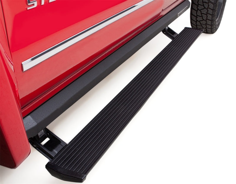 AMP Research 2014-2017 Chevrolet Silverado 1500 Crew Cab PowerStep XL - Black running board for lifted trucks